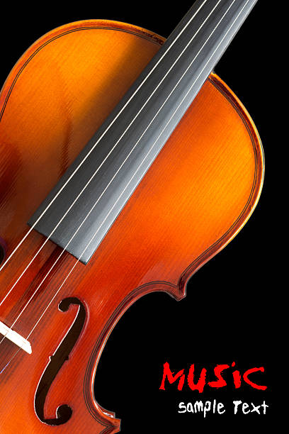 istock Violin, f-hole closeup / isolated on black 512320507