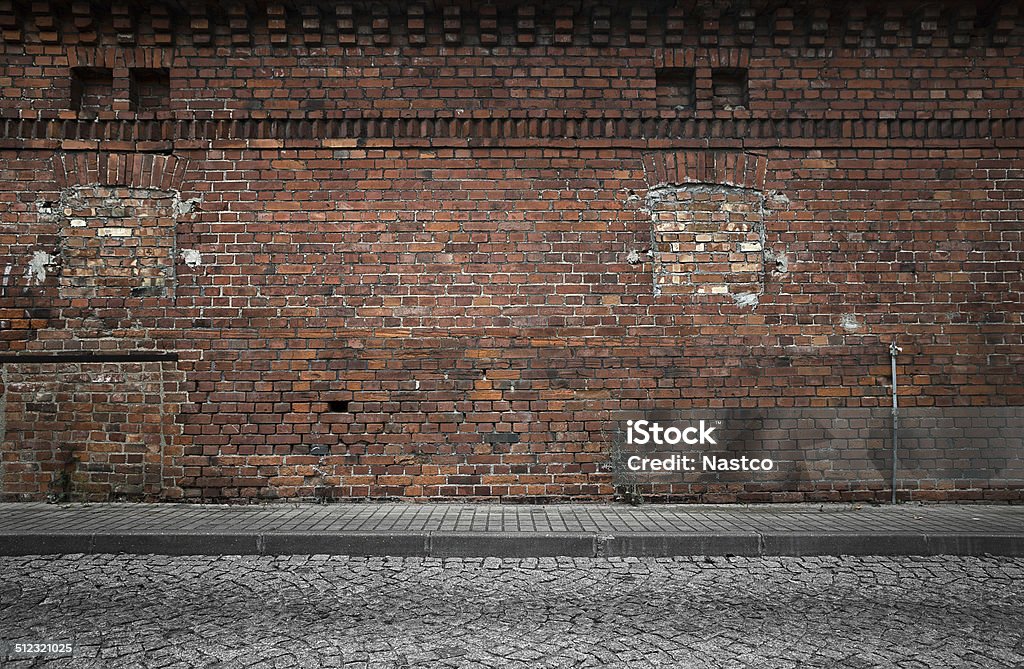 Arrière-plan industriel - Photo de Mur de briques libre de droits