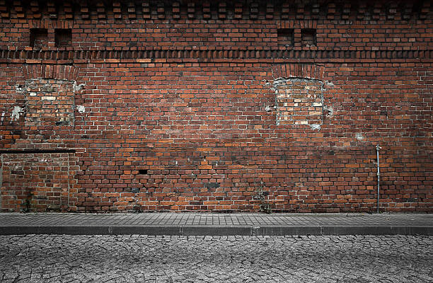 Industrial background Empty grunge urban background wall building feature stock pictures, royalty-free photos & images