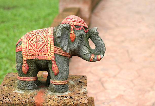 istock Elephant statues in the garden Taksin in Thailand. 512322049