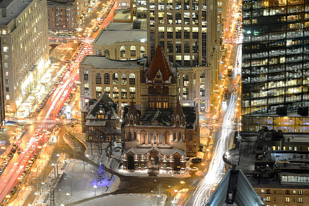 istock Boston Trinity Church at night, USA 512322293