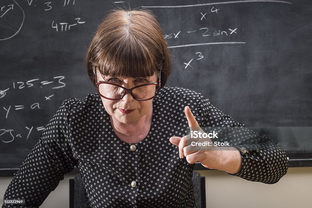 Grumpy Math Teacher Grumpy Teacher Stock Photo - Download Image Now - Adult, Adults Only ...