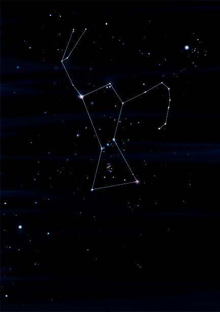 orion constellation - orion bulutsusu stok fotoğraflar ve resimler