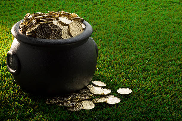 istock Big Pot of Gold on St. Patrick's Day 512333458