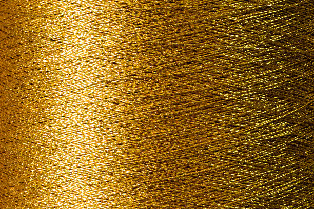 thred ouro - seda artificial - fotografias e filmes do acervo