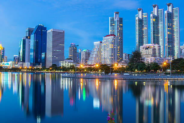 istock Cityscape shot of Benchakitti Park. 512351390