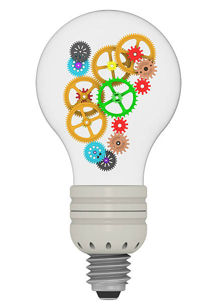 istock Gears in bulb. The concept of generating ideas 512352894