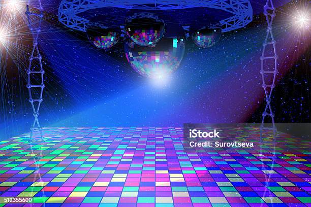 Disco Lights Background Stock Photo - Download Image Now - Nightclub, Disco Dancing, Backgrounds