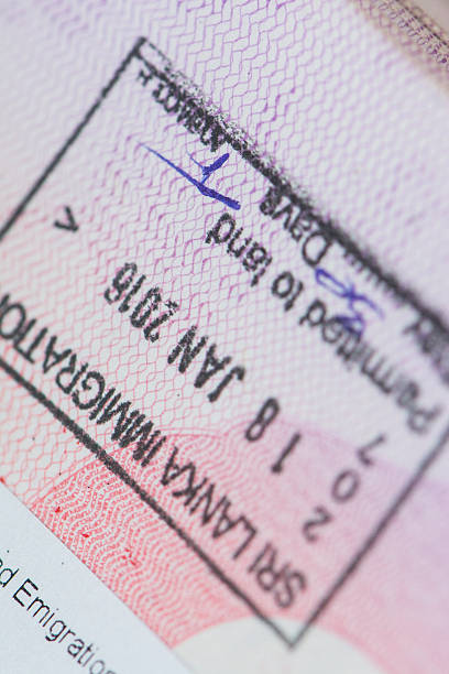 istock Sri Lanka Passport Visa and Stamp 512357182