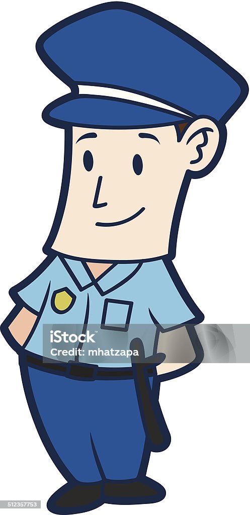 policeman cartoon Characters stock vector