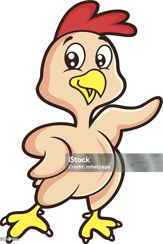 featherless Frango Mascote - Royalty-free Pássaro arte vetorial