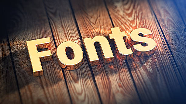 istock Word Fonts on wood planks 512358174