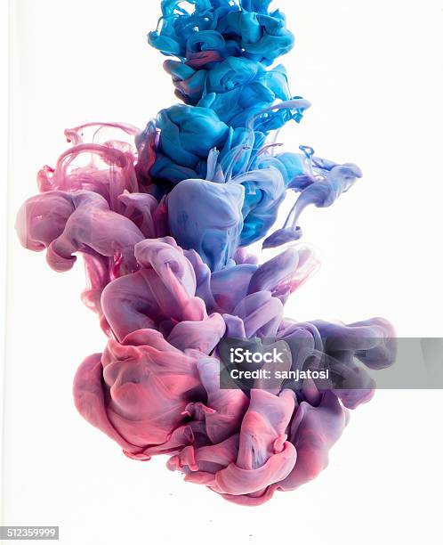 Color Drop Stock Photo - Download Image Now - Ink, Water, White Background  - iStock