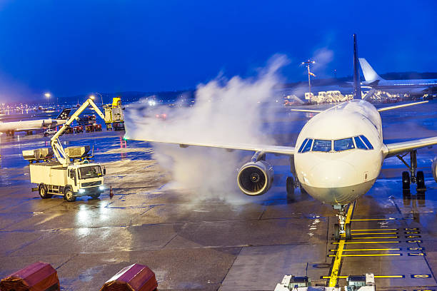 istock Deicing of an aircraft 512360343