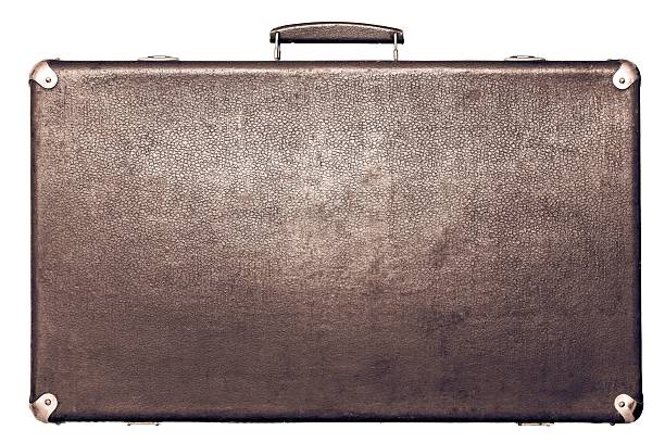 istock suitcase of terracotta color on a white background 512361041