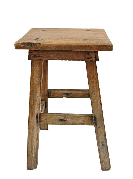 istock Old wooden chair isolated on white 512362827