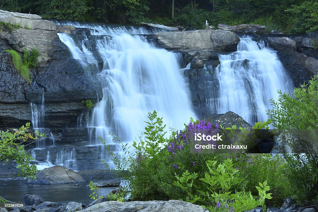 Waterfall in Rosendale, New York USA Waterfall in Rosendale, New York USA. Agricultural Field Stock Photo