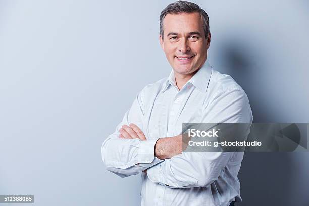 Confident Mature Man Stock Photo - Download Image Now - Men, Button Down Shirt, Portrait