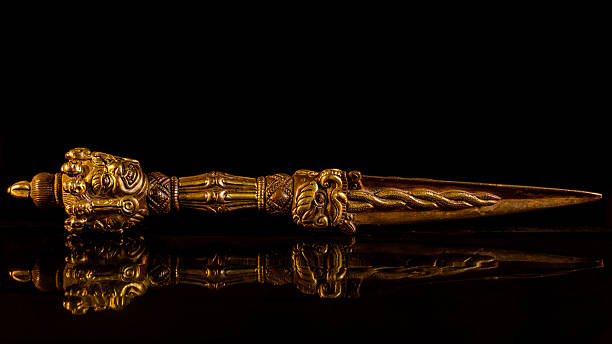 kila (Buddhism) Tibetan knife. stock photo