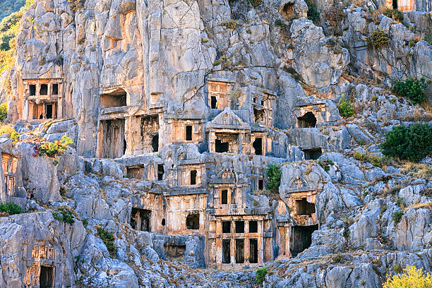 Uchisar Castle and special stone formation of Cappadocia in Nevsehir, Turkey. Cappadocia is part of the UNESCO World Heritage Site.