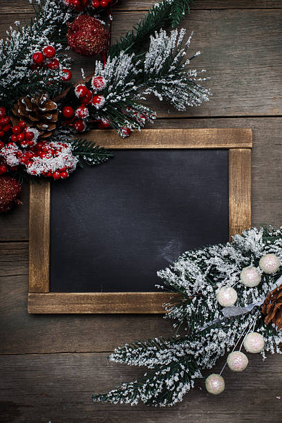 istock Christmas decorations on wooden background of aged boards. 512390761