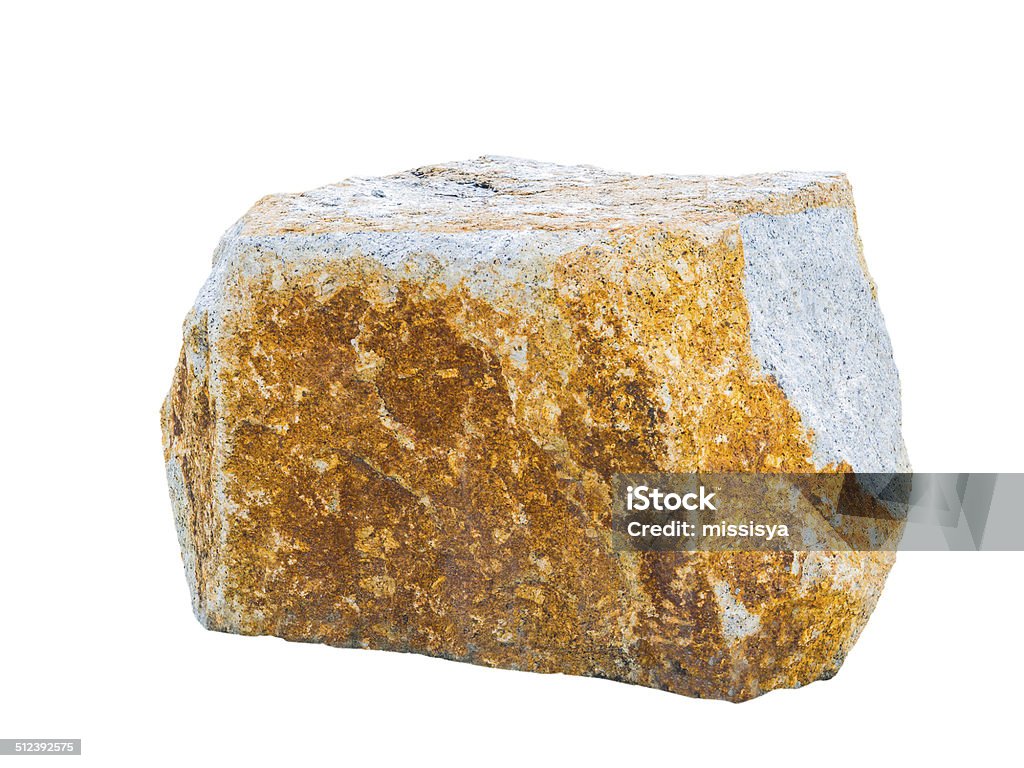 Big Stone Statue Rocks Big Stone Isolated On White Stock Photo - Download Image Now - Cut Out ...