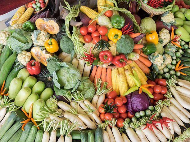 istock Close up of various colorful raw vegetables 512402982