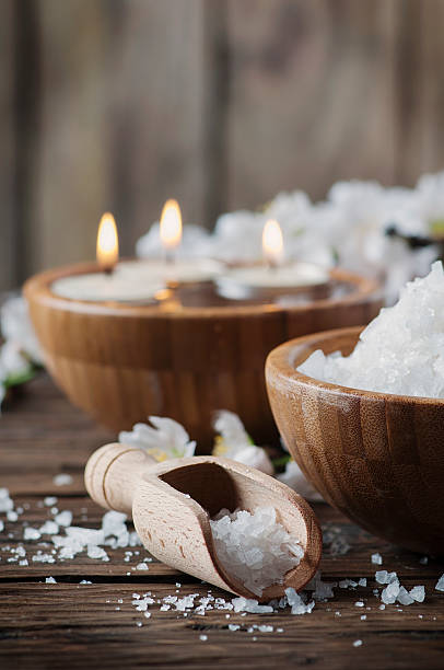 istock SPA treatment with salt, almond and candles 512404614