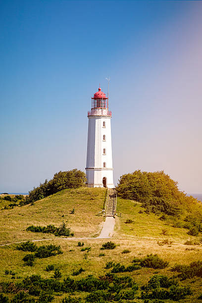 istock landscape and lighthouse Dornbusch at Hiddensee island 512405964