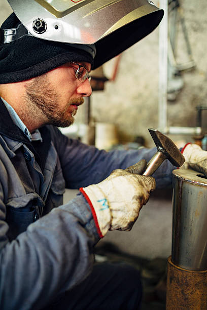 istock Metal Worker Working in factory 512407562