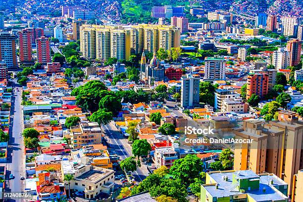 Caracas Stadt Verkehren Fernbusse Luftaufnahme Stockfoto und mehr Bilder von Caracas - Caracas, Venezuela, Stadtzentrum