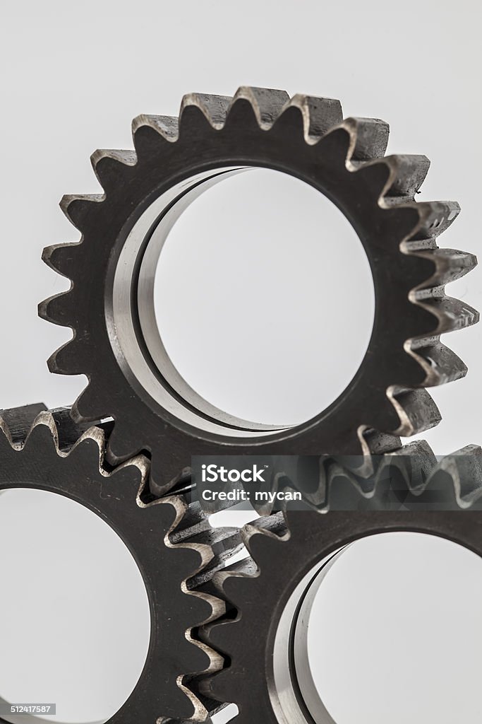 Machine Gears Close-up of Machine Gears Black Color Stock Photo