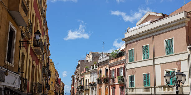 istock Colored houses in Cagliari 512421029