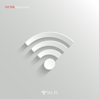 Wi-fi icon - vector web illustration, easy paste to any background