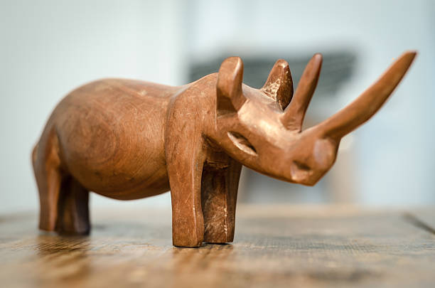 istock Wooden made rhinoceros 512437020