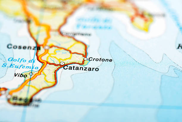 istock Map of Catanzaro, Italy 512437656