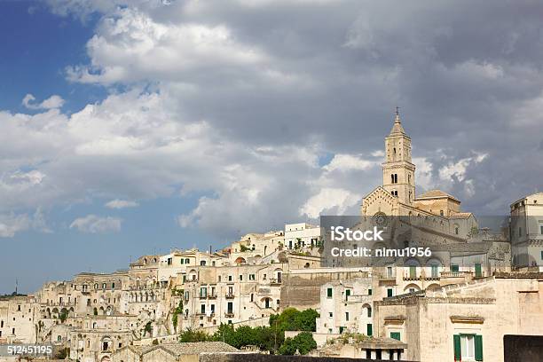 Skyline Of Matera The City Of The Sassi Italy Stock Photo - Download Image Now - Abandoned, Absence, Alley