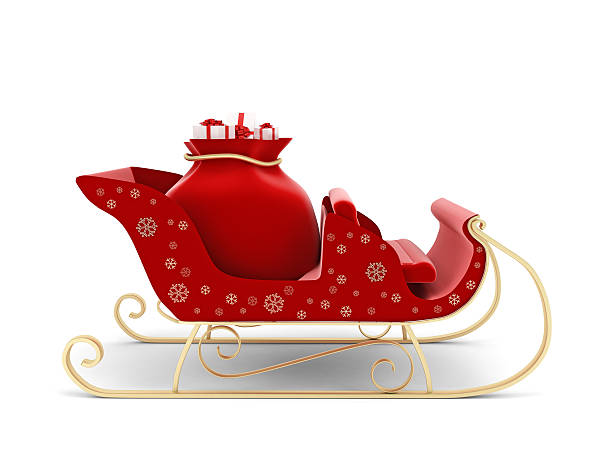 Santa's sleigh Santa's sleigh animal sleigh stock pictures, royalty-free photos & images