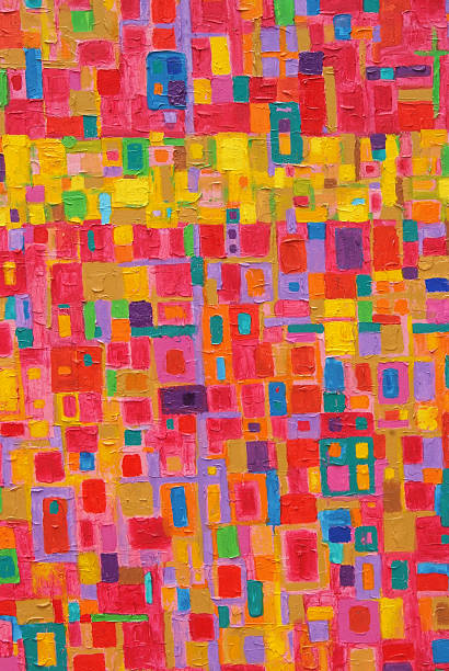 istock Colorful Image of an original Abstract Painting on Canvas 512452699