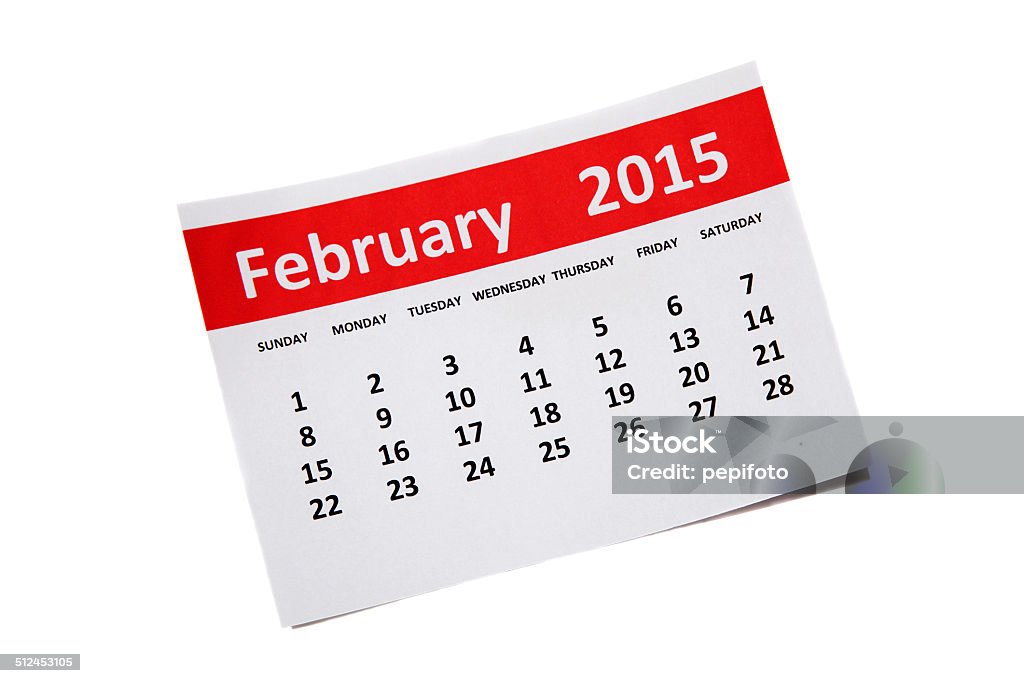 Februar 2015 - Lizenzfrei 2015 Stock-Foto