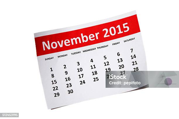 November 2015 Stockfoto und mehr Bilder von 2015 - 2015, Datum, Fotografie