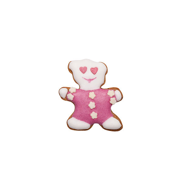 istock Homemade gingerbread cookie with colored frosting isolated on a 512453764