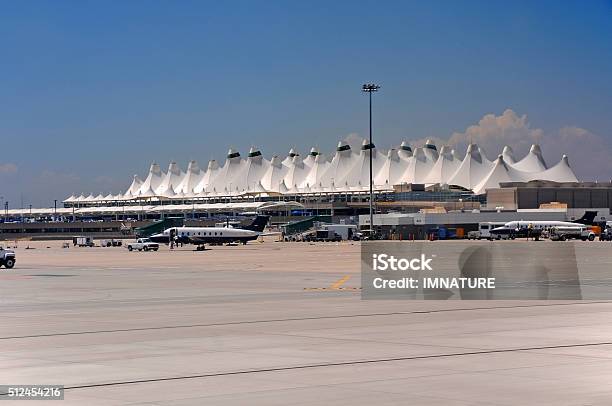 Denver Airport Stock Photo - Download Image Now - Denver International Airport, Building Exterior, Outdoors