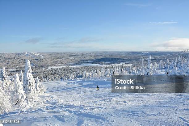 Ski Slopes Stock Photo - Download Image Now - Alpine Skiing, Beauty In Nature, Blue