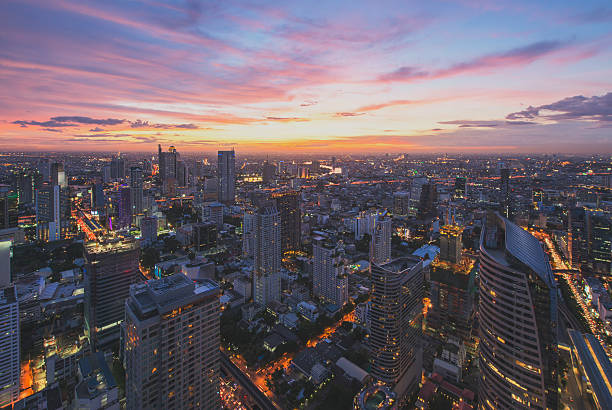 istock Bangkok city at sunset 512472586