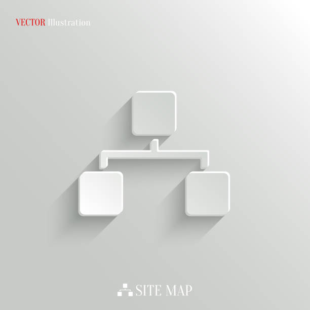 sieci-wektor biały ikona aplikacji) - construction site www three dimensional shape web page stock illustrations