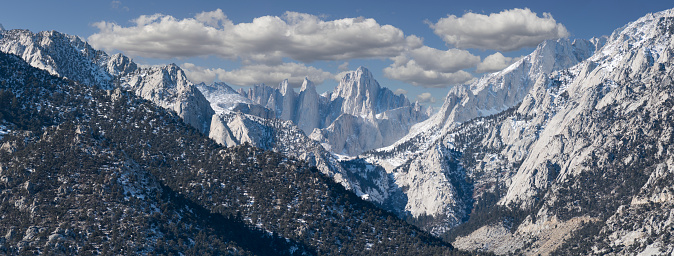 Mount Whitney as seen from the town of Lone Pine, California.