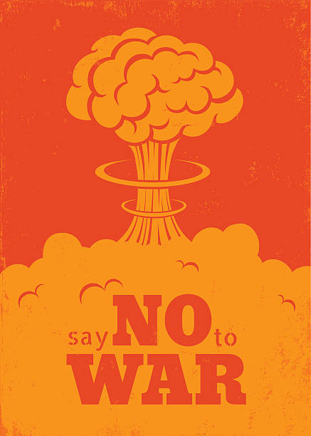 오버워터 작업현장에 - atomic bomb stock illustrations