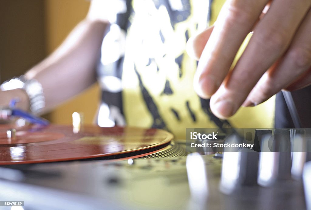 DJ turn the music on Blender Stock Photo
