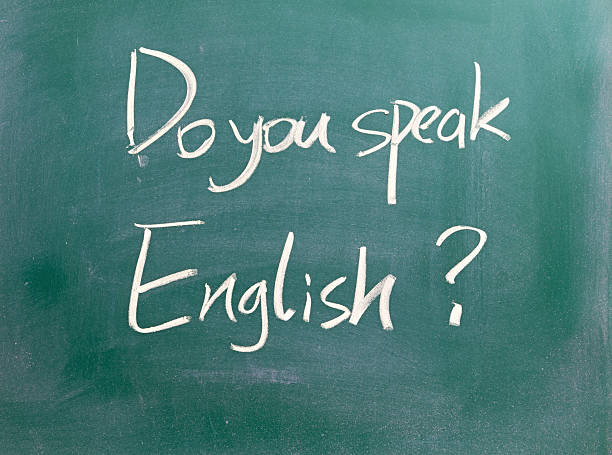 Do you speak english ? stock photo